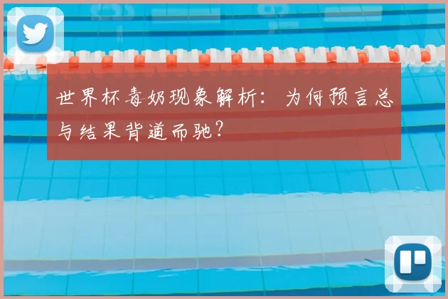 世界杯毒奶现象解析:为何预言总与结果背道而驰?