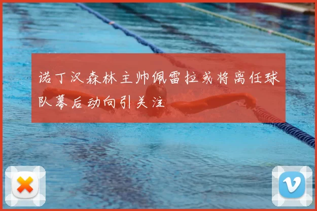 诺丁汉森林主帅佩雷拉或将离任球队幕后动向引关注