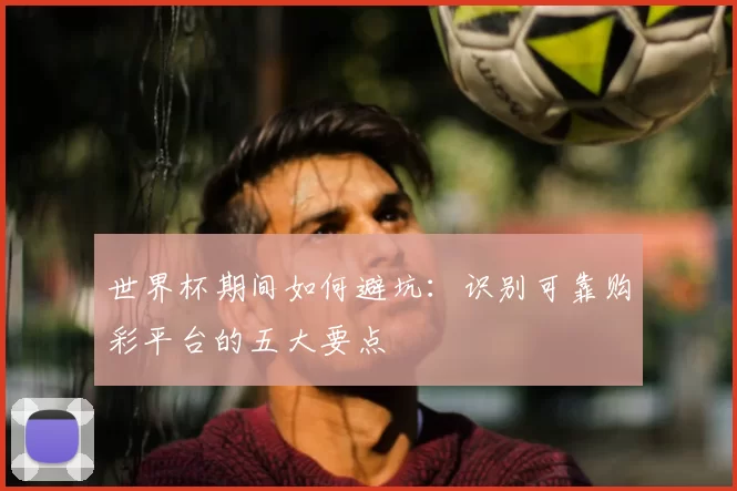 世界杯期间如何避坑：识别可靠购彩平台的五大要点